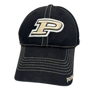 New Era Purdue Boilermakers Mesh Back Cap Small-Medium Black Embroidered Casual